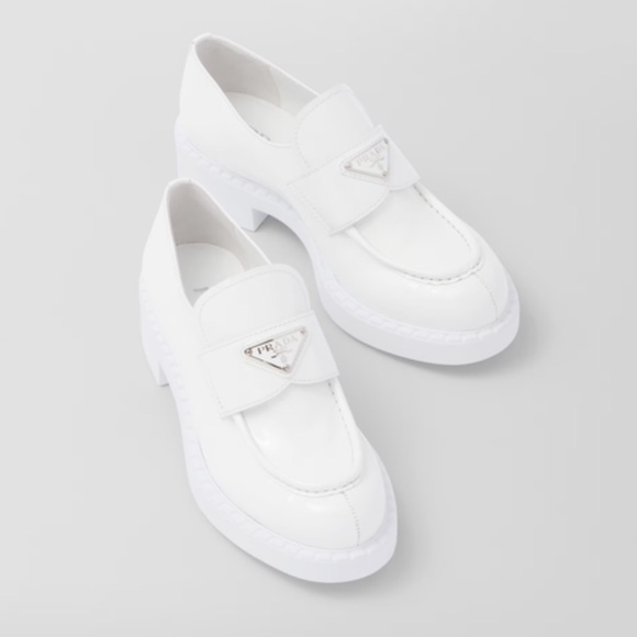 Prada Chocolate Loafers white patent - Picture 1 of 7